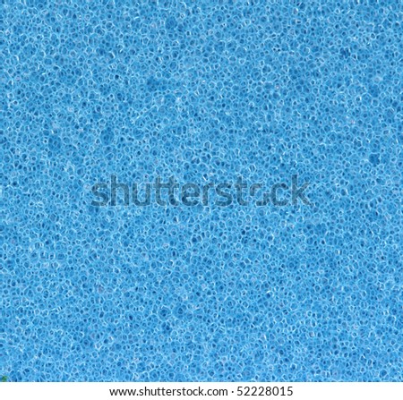 Close up view of pores of blue sponge texture
