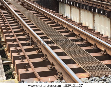 Close view of railway track