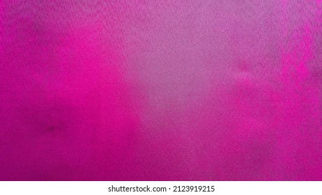 Close Up View Of Real Pink Screen Background In Film Studio. Pink Velvet Fabric Background. Real Pink Screen For Stock Footage Video.