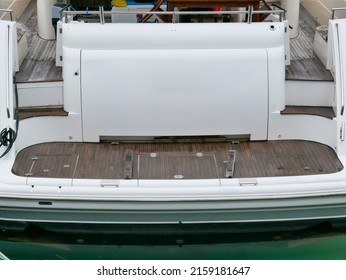 Close Up View Of The Rear Of A Boat