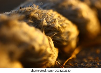 Close up view of rope