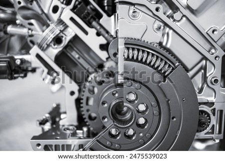 Similar – Cogs, Gears and Wheels Inside Truck Diesel Engine