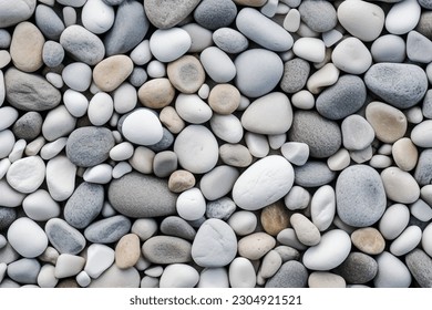 Close up view of small pebbles with multiple colors