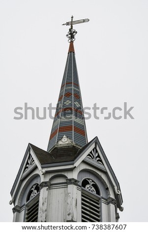 Similar – Image, Stock Photo steeple top Sky Church