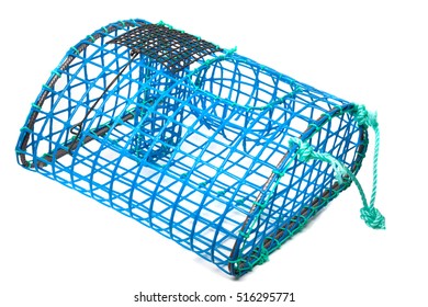 Close view of a traditional octopus trap isolated on a white background.