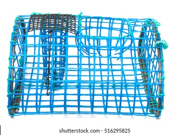 Close view of a traditional octopus trap isolated on a white background.