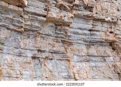 Close View Of The Typical Rock Structure In The Region Calanques At The Coast Of Marseille In South France