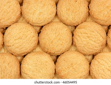 Close View Of Vanilla Wafer Cookies