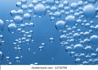 Close Up View Of The Water Buble Background