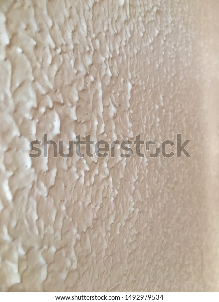 Close Vintage Artex Wall Ceiling Texturised Stock Photo Edit Now