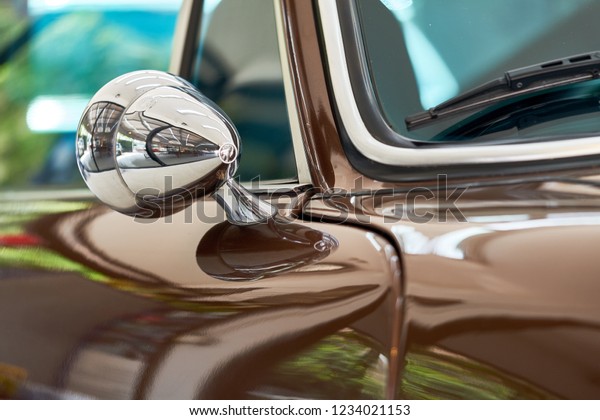 PAIR OF CHROME BULLET TORPEDO EXTERIOR WING DOOR MIRRORS CLASSIC VINTAGE CAR 