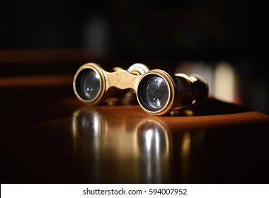 Close Up of Vintage Opera Glasses