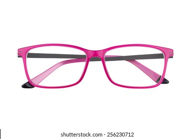 pink eyeglass frames