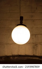 Close Up Of A Warm Light Kitchen Lamp