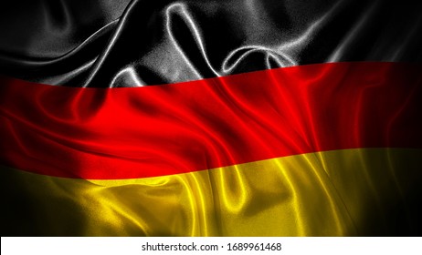 Close up waving flag of Germany. National Germany flag. - Powered by Shutterstock