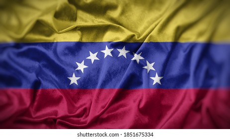 Close Waving Flag Venezuela Flag Symbols Stock Photo 1851675334 ...