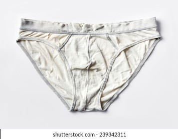 Male white stain on underwear [erection] M