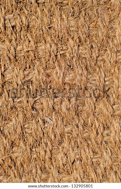 Close Weaves Making Door Mat Stock Photo Edit Now 132905801