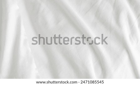 close up of white bedsheet background ,good hotel service. High quality photo
