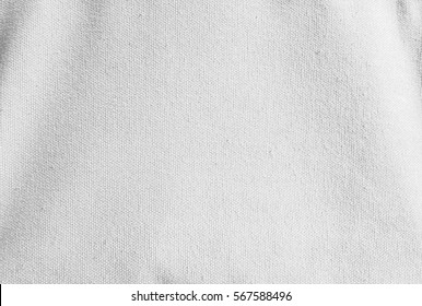 Close Up White Canvas Fabric Background