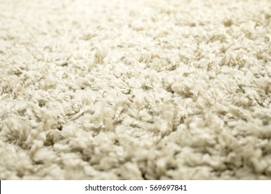 Close Up White Carpet Texture