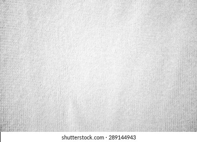 Close Up White Color Muslin Canvas Cloth Texture