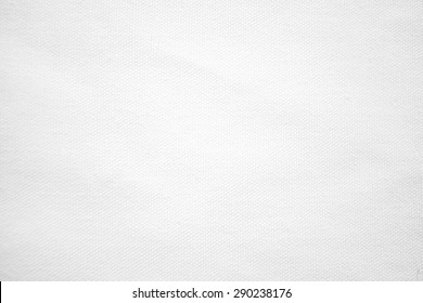 Close Up White Color Muslin Canvas Cloth Texture