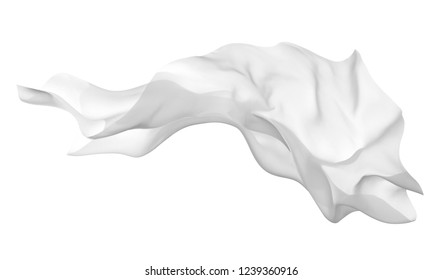 Close White Fabric Cloth Flowing On Stock Photo 1348247801 | Shutterstock