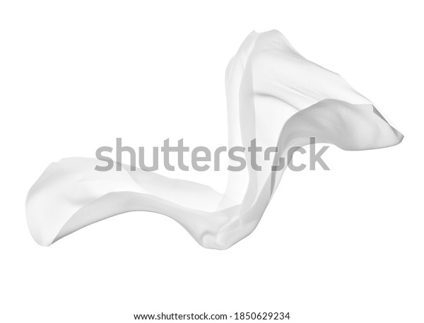 Close White Fabric Cloth Flowing On Stock Photo (Edit Now) 1850629234