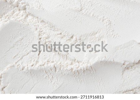 close up of white flour texture background. 