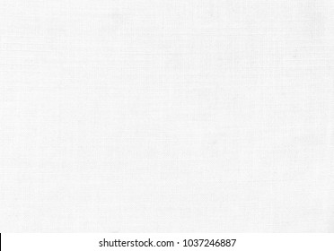 Close up white linen cloth fabric texture frame background