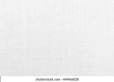 Close up white linen fabric texture background