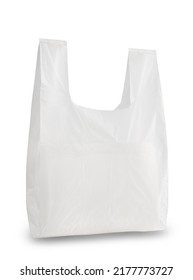 Close White Plastic Bag Isolated On Stock Photo 2177773727 