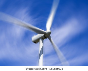 Close Up Of Wind Turbine Blades