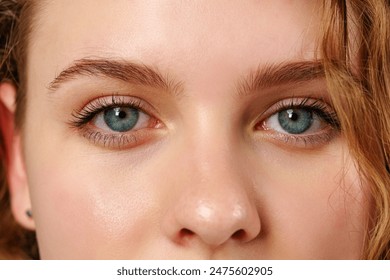 Close Up of Woman With Blue Eyes - Powered by Shutterstock