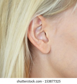 Close Up Of Woman Ear