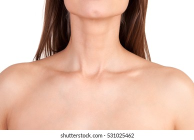 Close Up Of Woman Neck And Shoulders 