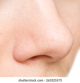 Close Up Of Woman Nose