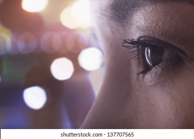 Close Up Of Woman's Eye, Side View