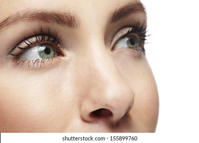 Close Up Of A Woman's Face. Beauty Shot.