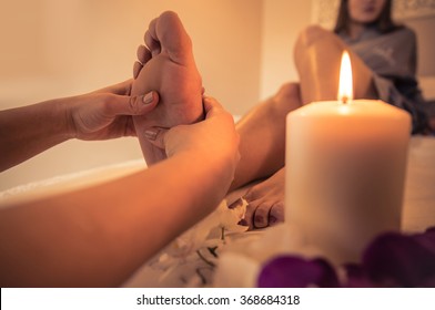 Foot massage ebony Black feet