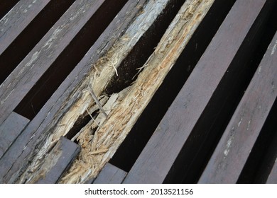 Close Up Wood Bench Texture