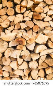 Close up of a wood pile with timber logs - Shutterstock ID 765071095