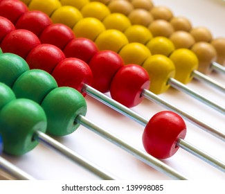 Close up wooden abacus with selective focus - Powered by Shutterstock