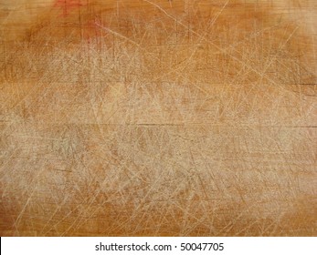 Close Up Of A Wooden Chopping Board