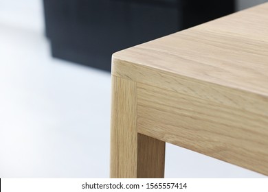 Close Up Wooden Furniture, Oak Wood Chair, Furniture Detail For Interior