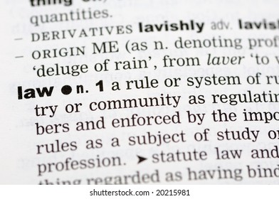 Close Word Law Dictionary Stock Photo 20215981 | Shutterstock