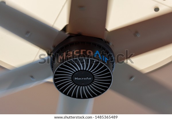 Close Working Macroair Large Commercial Ceiling Stock Photo Edit