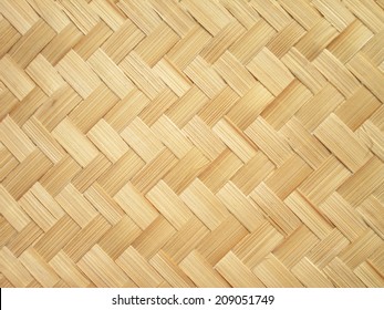 Close Up Woven Bamboo Pattern