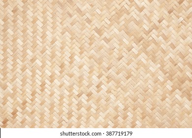 close up woven bamboo pattern